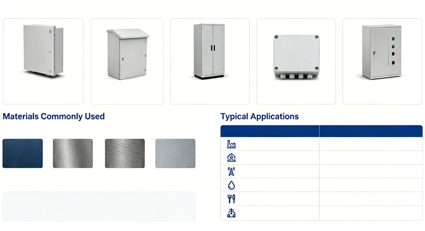 Common Enclosure Types Available in IP65 & IP66