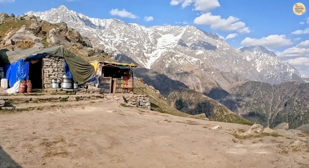 Tiny eatery at Triund trek top, McLeod Ganj, Dharamshala.