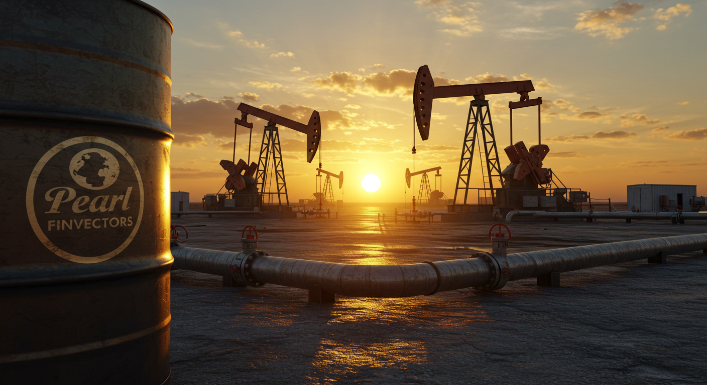 oil pumps in the middle of a sunset