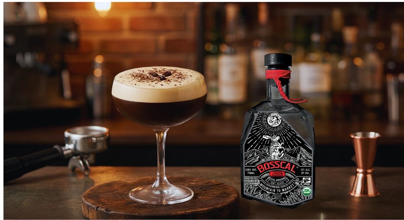 The Durango Awakener Espresso Martini made with Bosscal Joven Mezcal