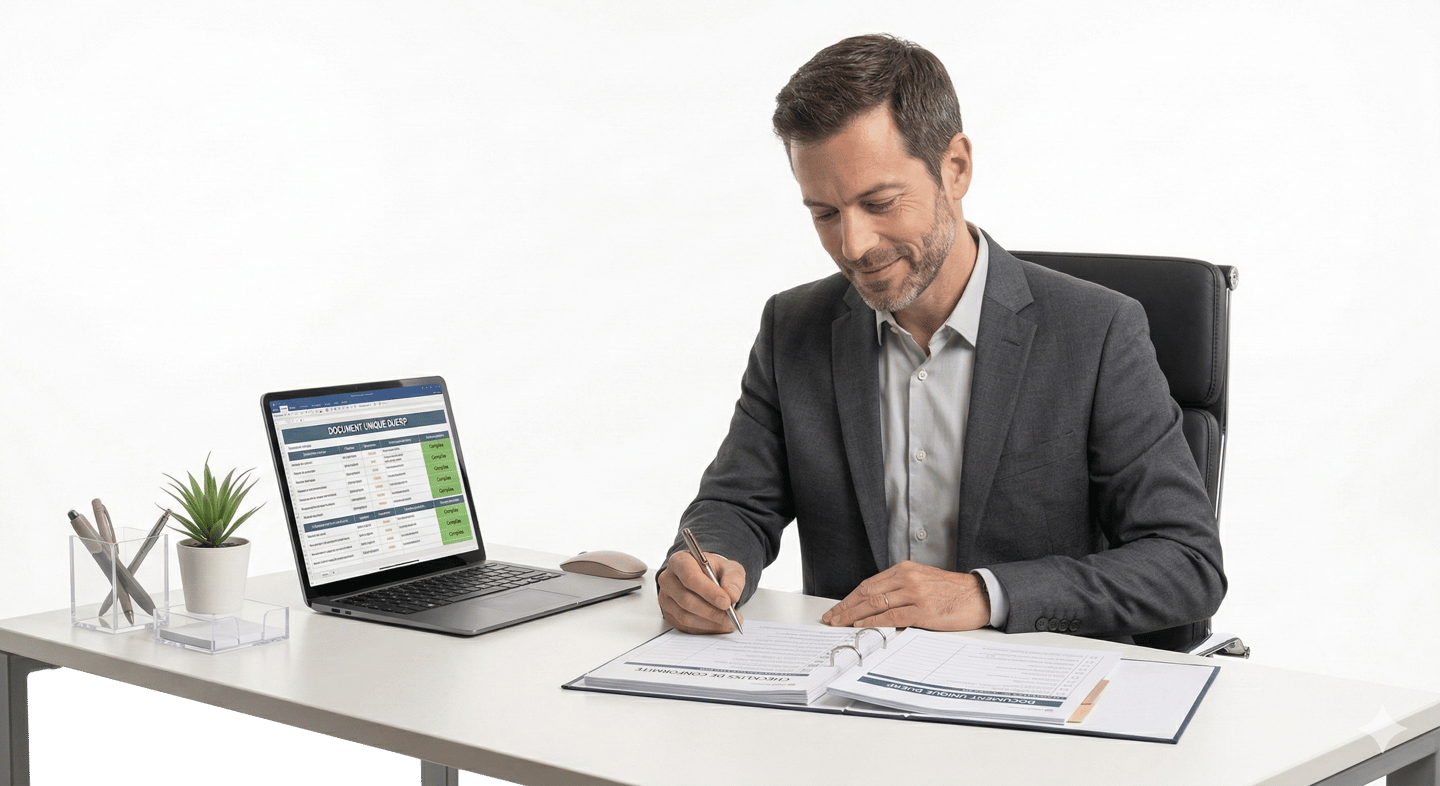 accompagnement DUERP entreprise mise à jour document unique évaluation des risques professionnels,