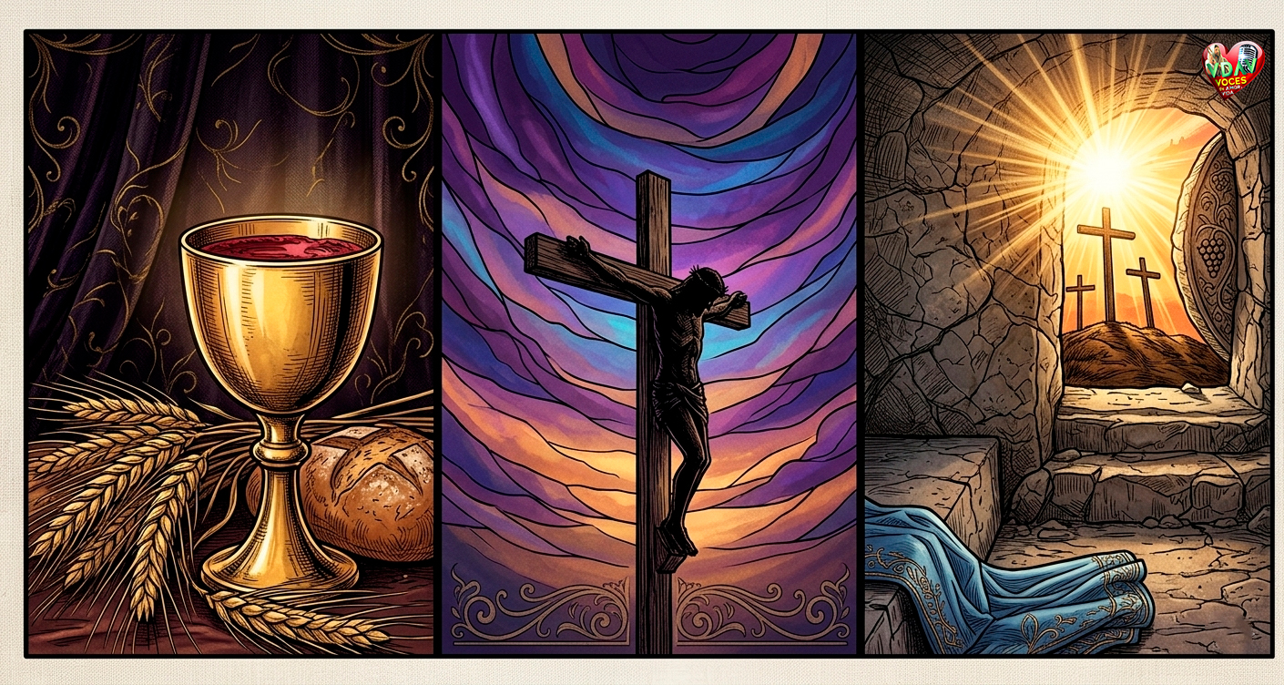 El Triduo Pascual : el misterio que transforma la historia y el corazón