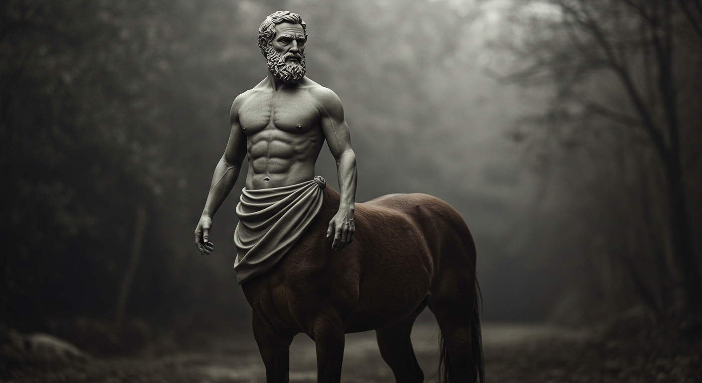 Centauro, Razonamiento Computacional, a statue of a man with a beard and a beard