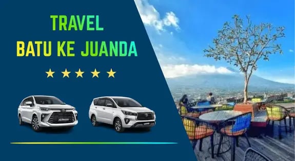 Travel Batu ke Juanda pakai mobil Avanza, Innova, warna putih