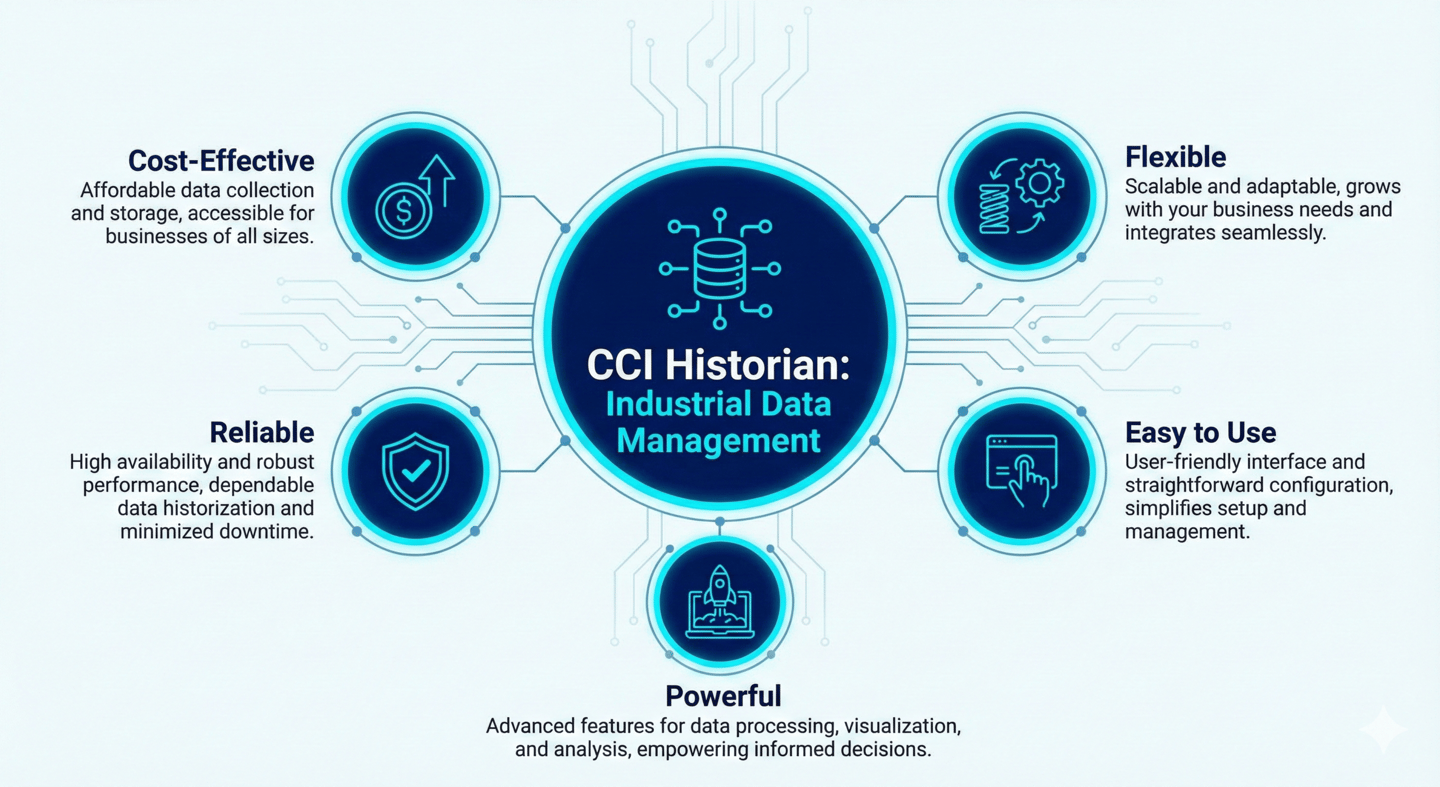 CCI Historian, control consulting, data historian, analysis, batch plots, trends, graphs