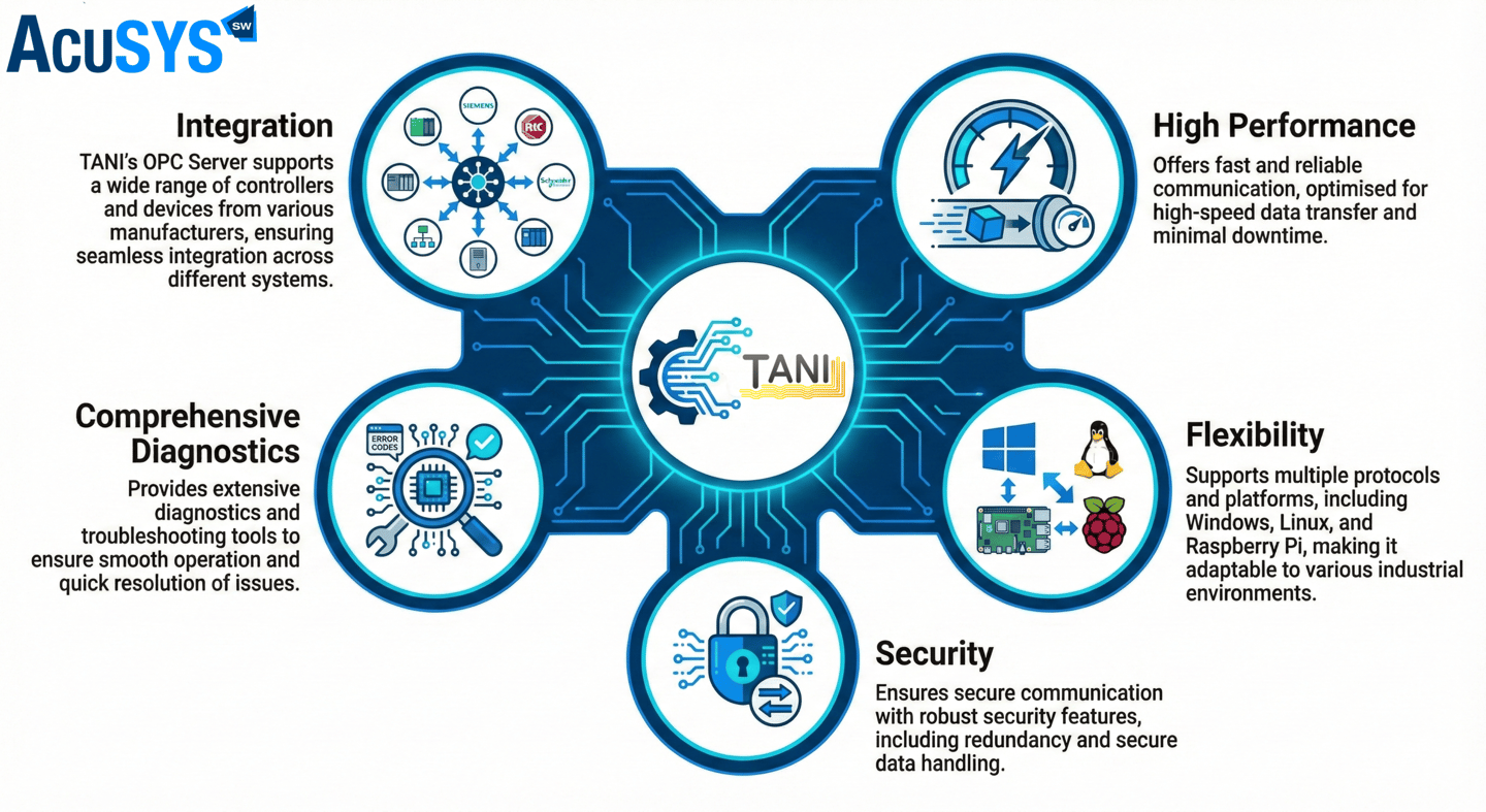 TANI for industrial data transfer between OT & IT via  OPC