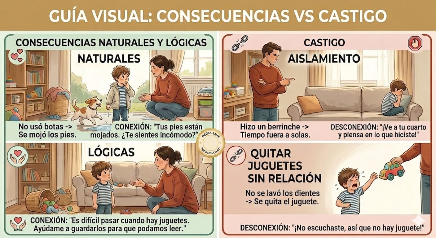consecuencia vs castigo