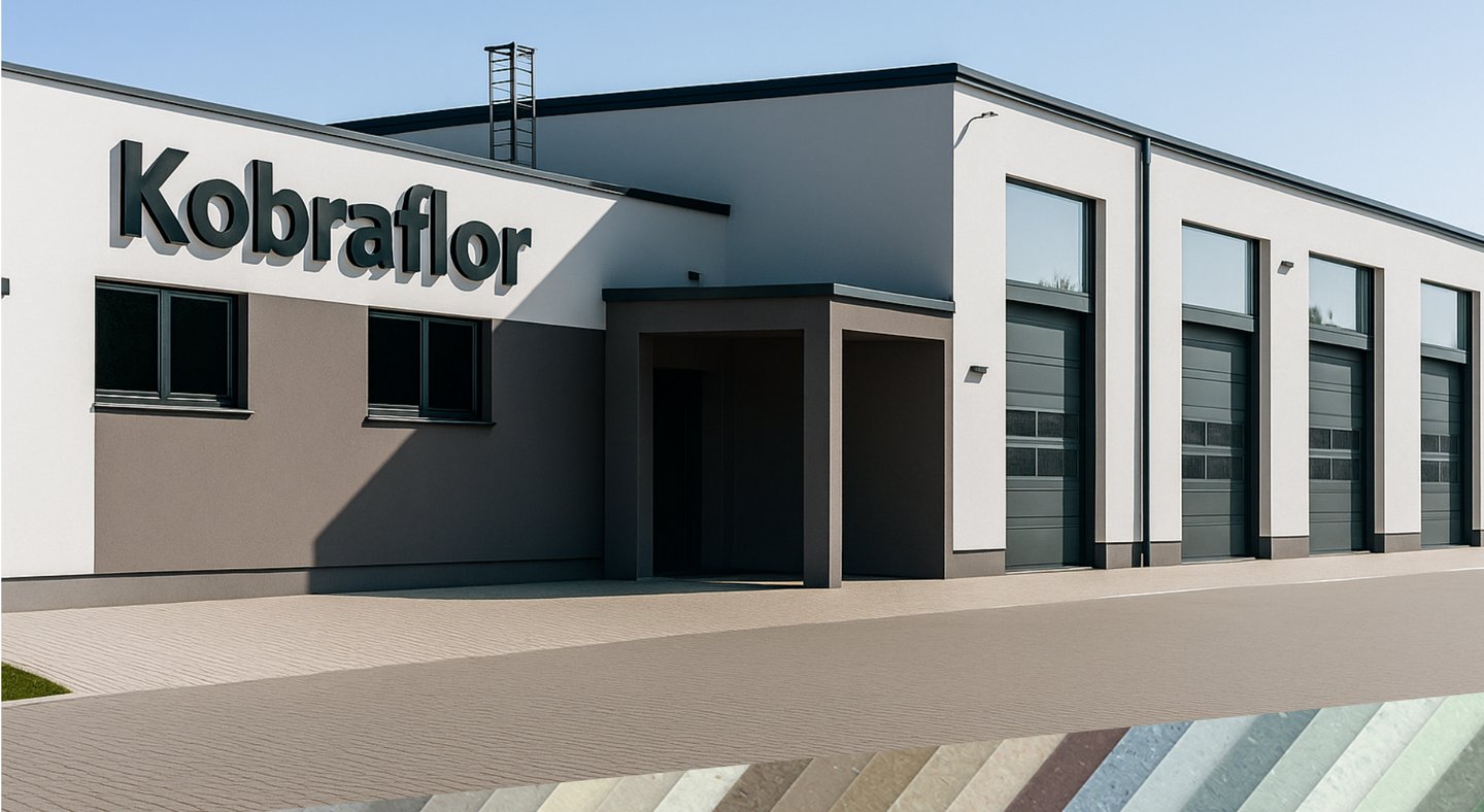 le bâtiment moderne de kobraflor pour stockage de revêtement de sol 