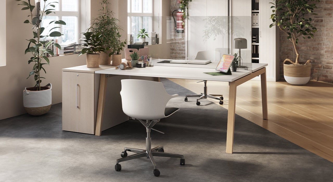 Bench pietement bois design 