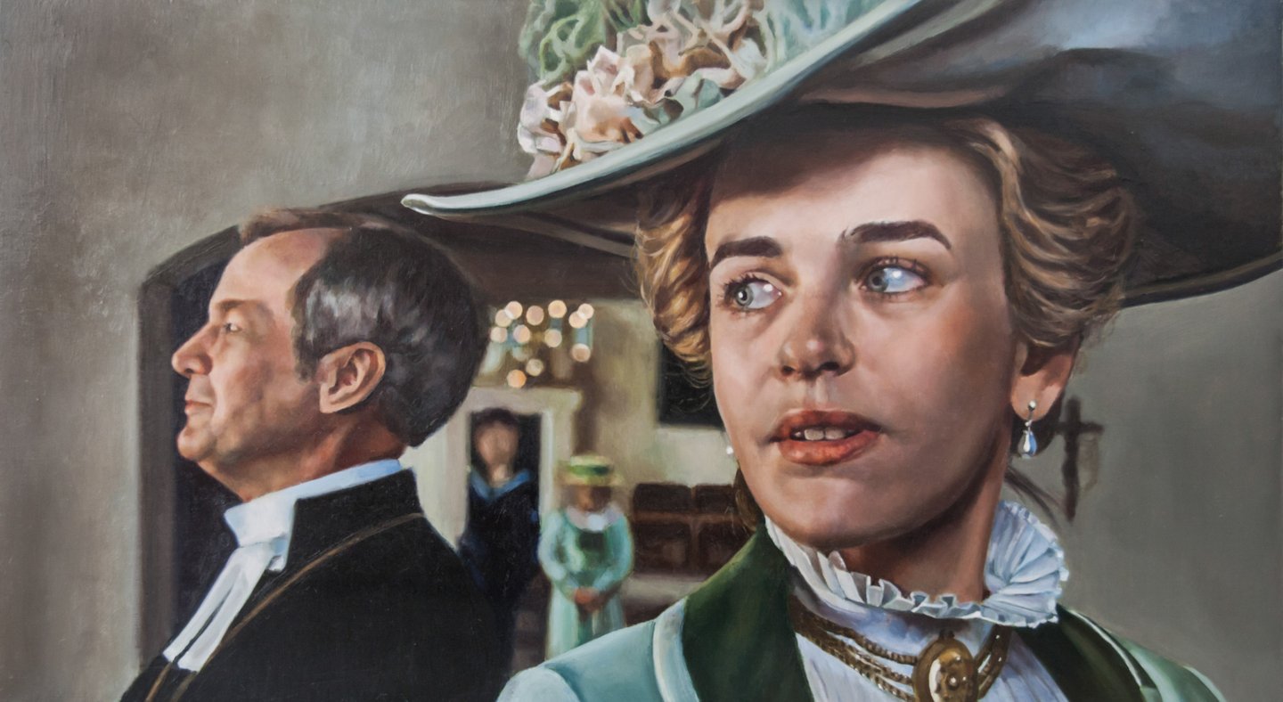 Óleo sobre tabla. Obra plástica de Maite Backman