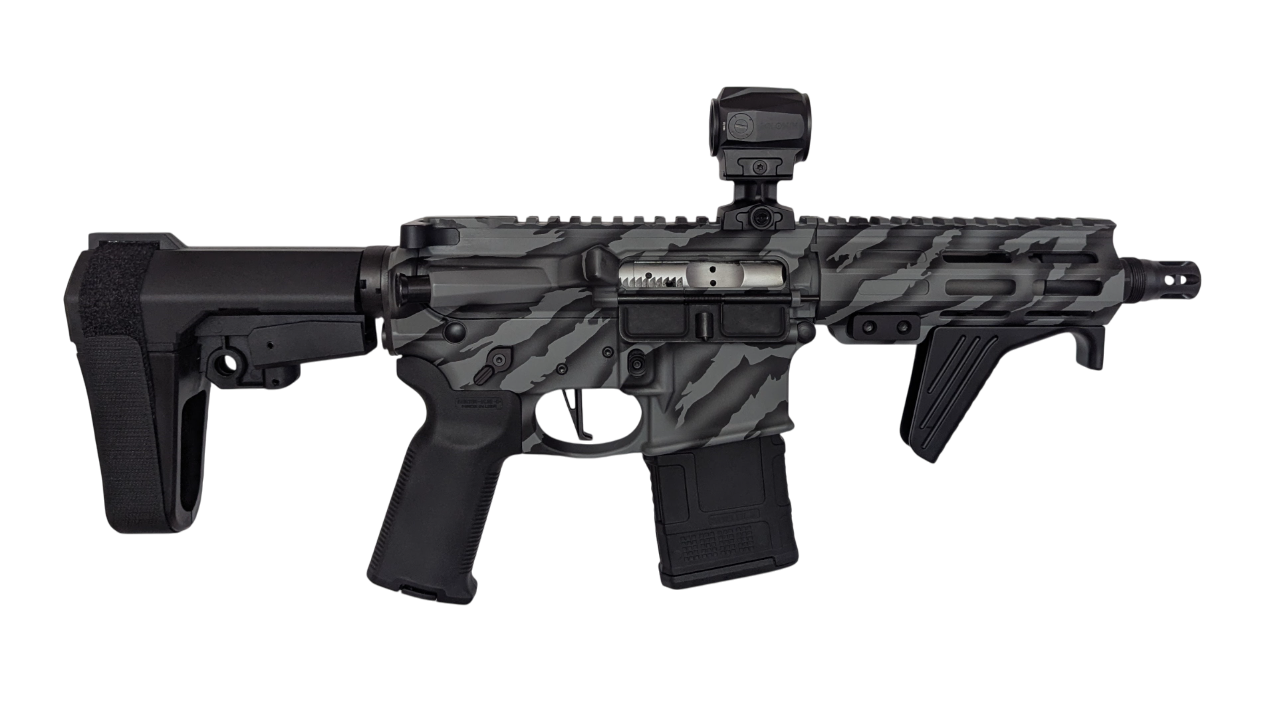 comstock armory tiger stripe firearm