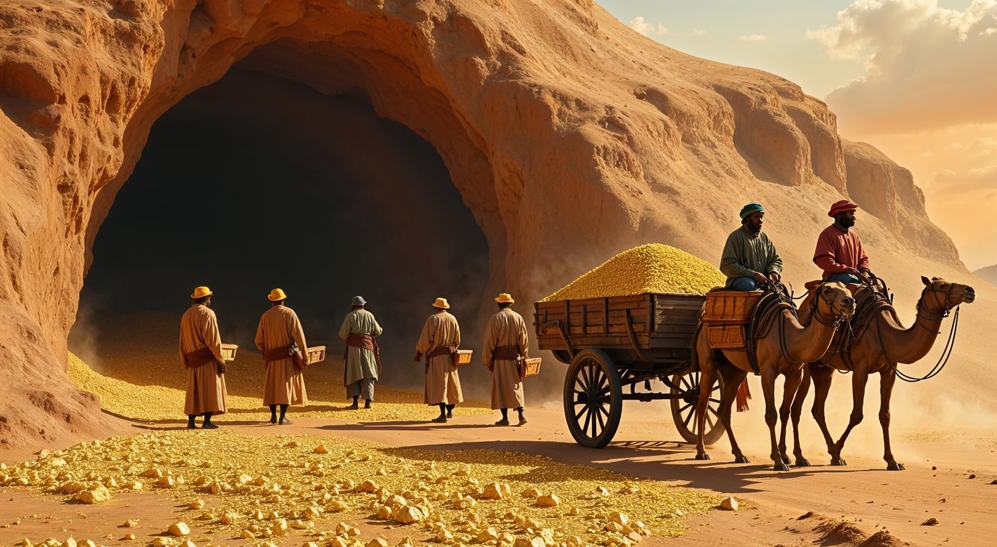 The Gold Mines of Bambuk, in the Mali Empire