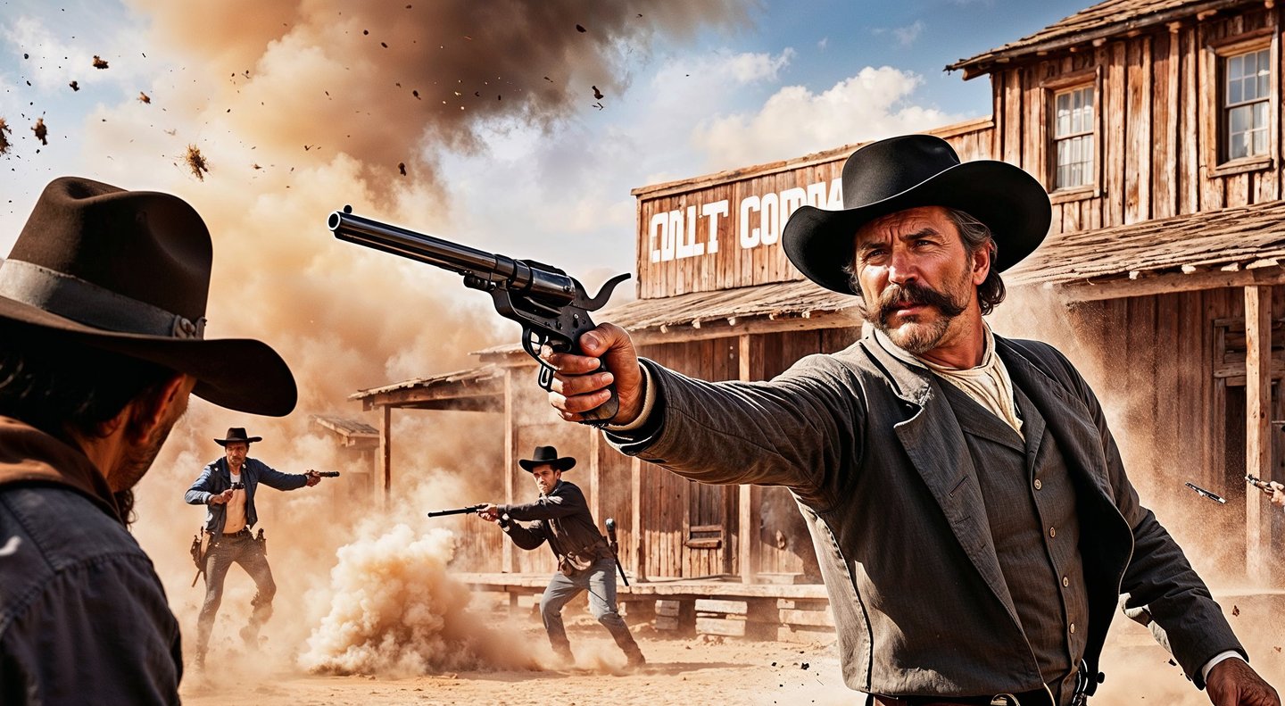 Wyat Earp faces off against the Clantons and McLaurys at the infamous O.K. Corral