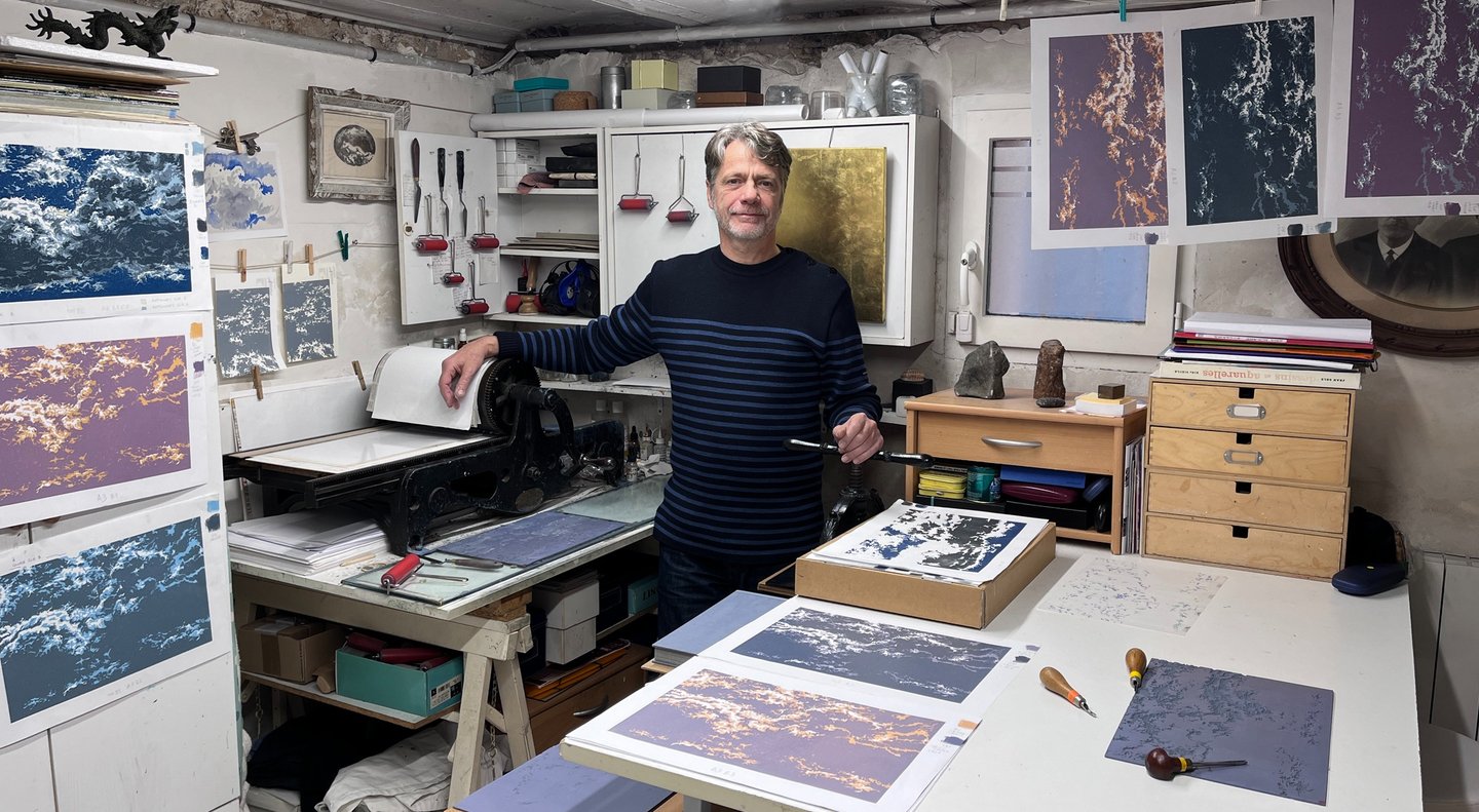 photographie portrait d'artiste en atelier ©ERIC DURANT