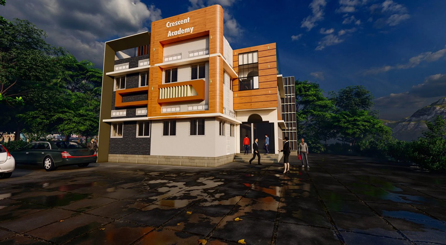 a building with a building with a lot of windows