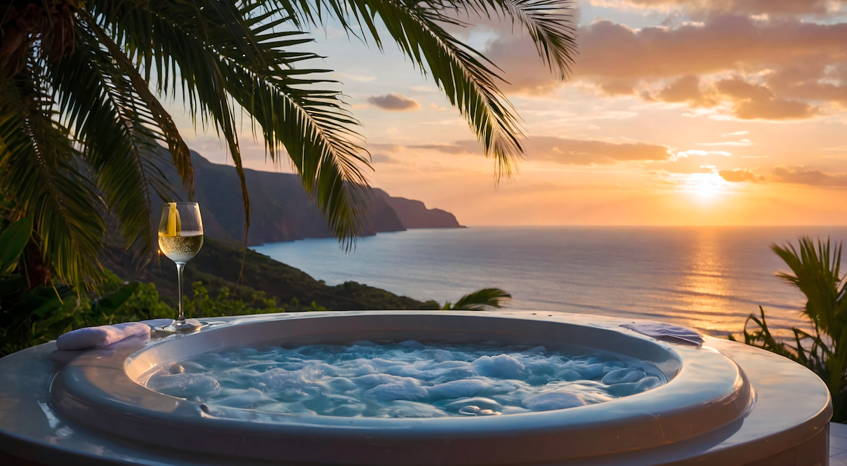 a glass of wine and a glass of wine on a table