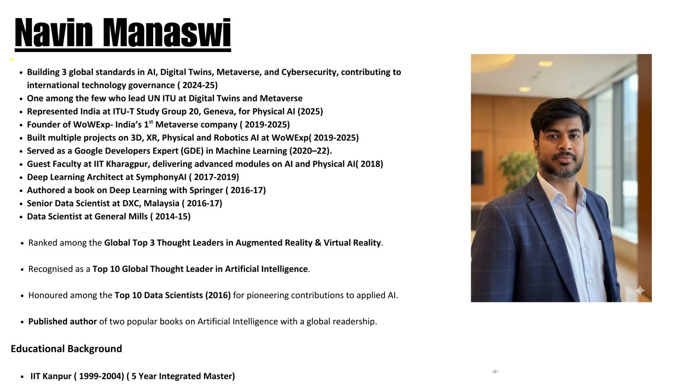 a man in a suit and tie with a name on it