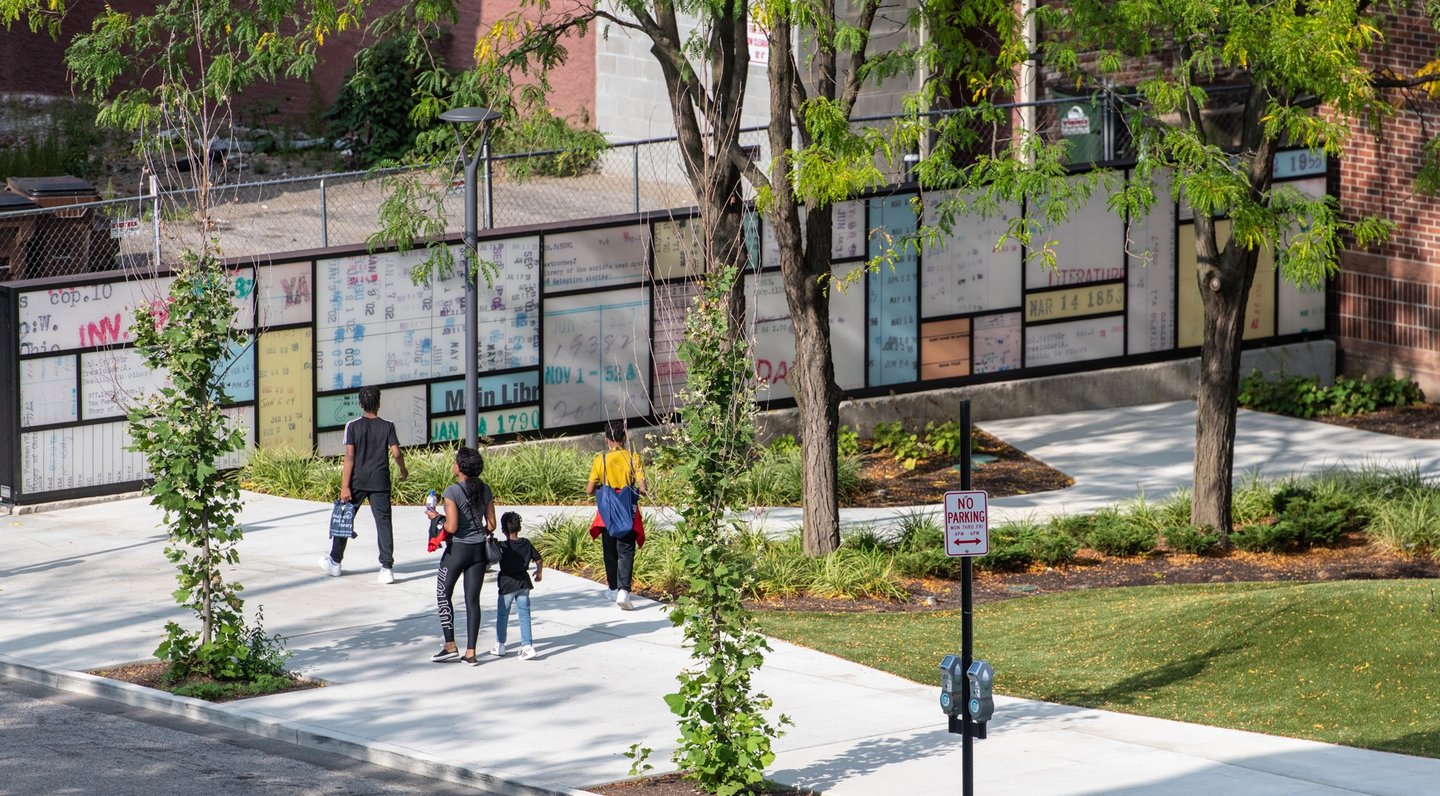 Cincinnati Library Placemaking Monument Wall Design