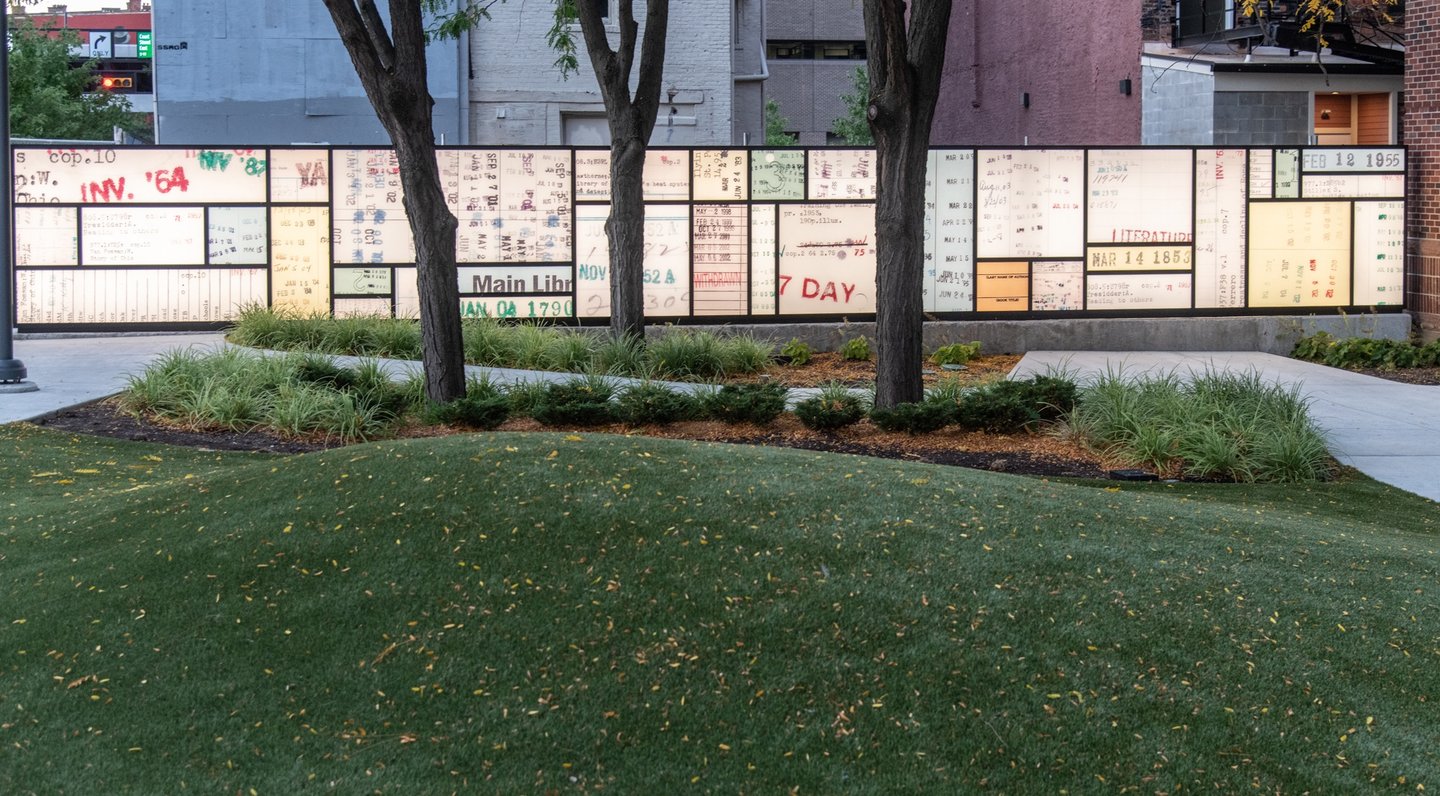 Cincinnati Library Placemaking Monument Wall