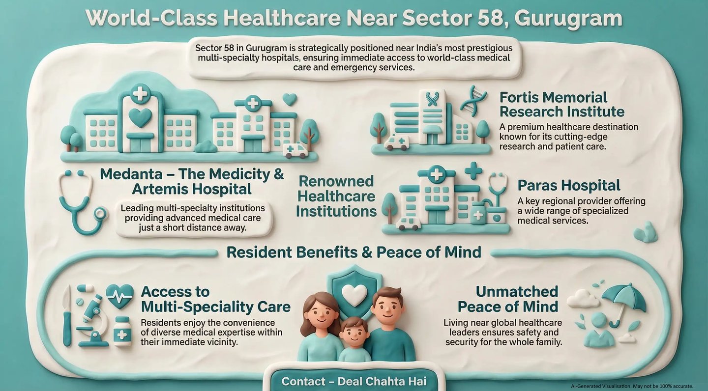 Hospitals near Sector 58 Gurugram