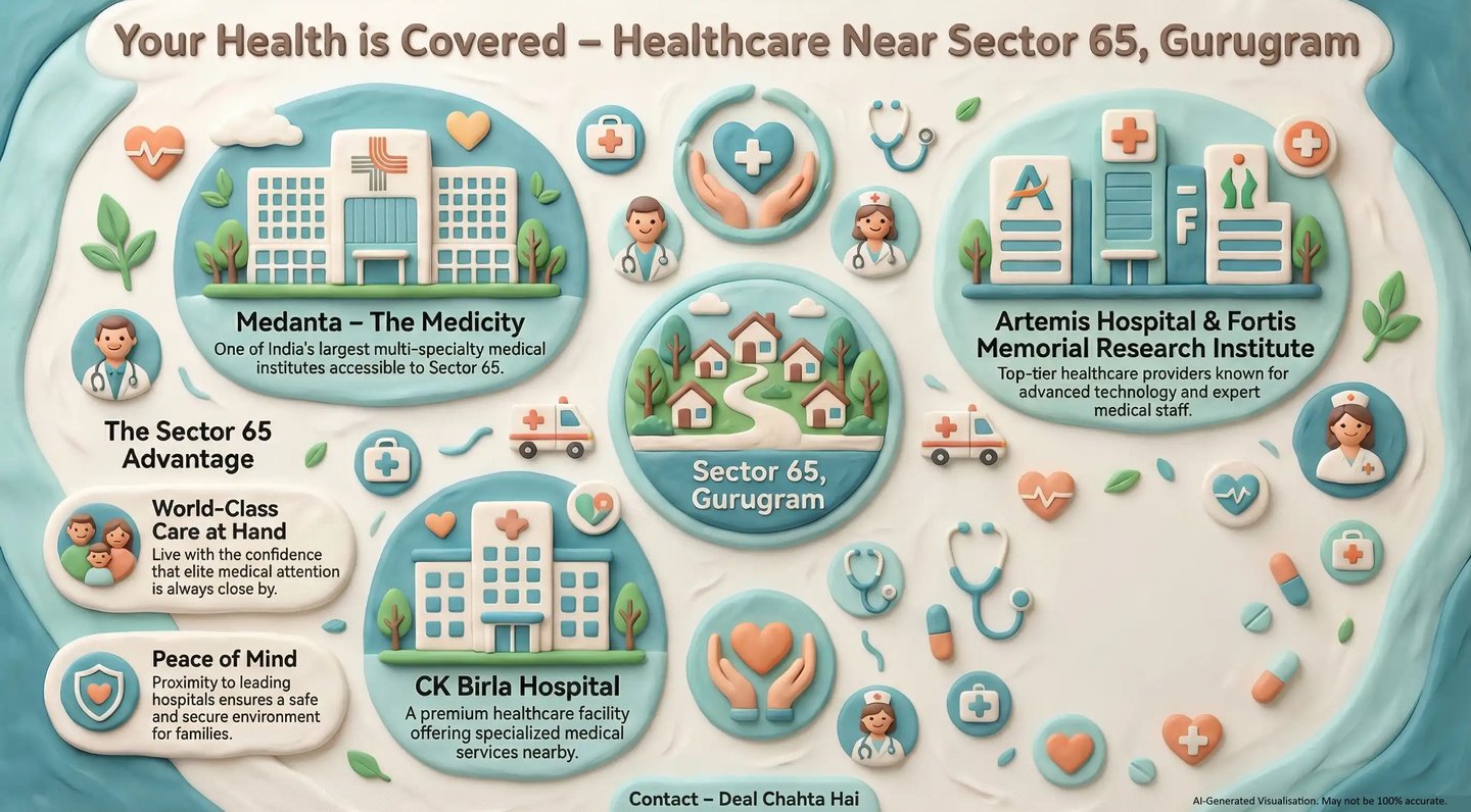 Hospitals near Sector 65 Gurugram