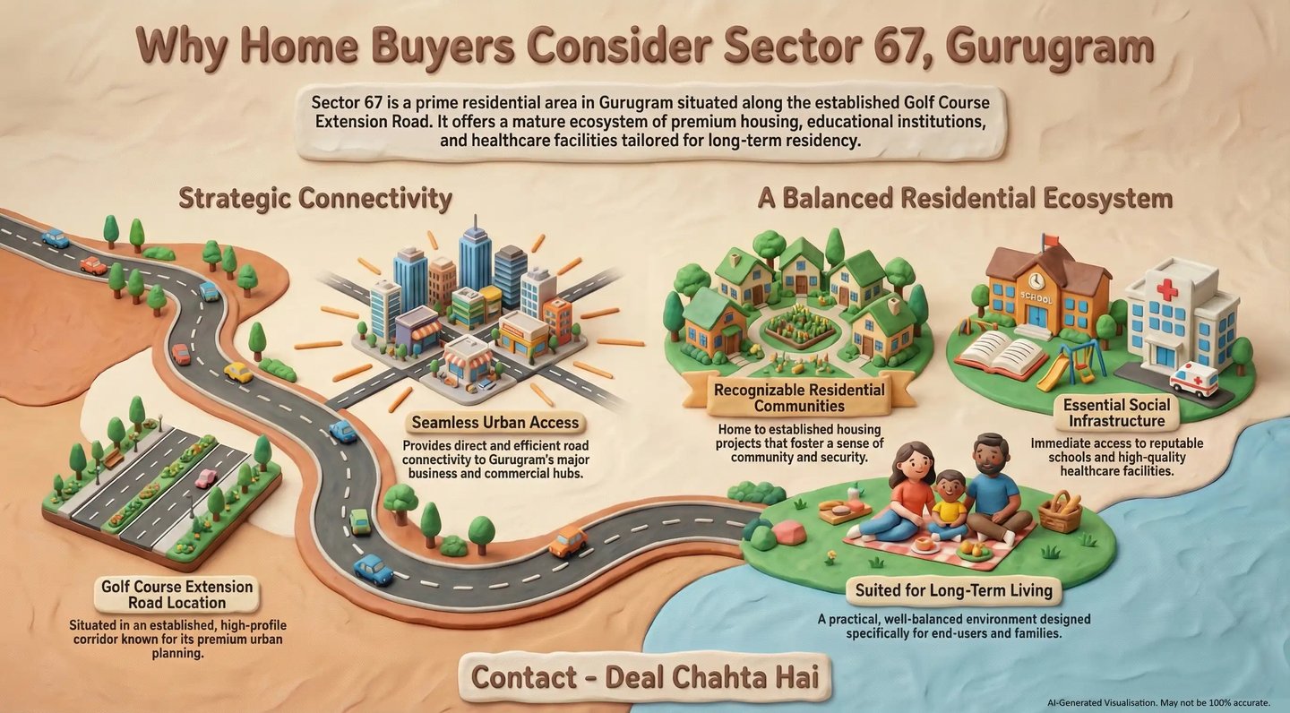 Why Home Buyers Consider Sector 67 Gurugram
