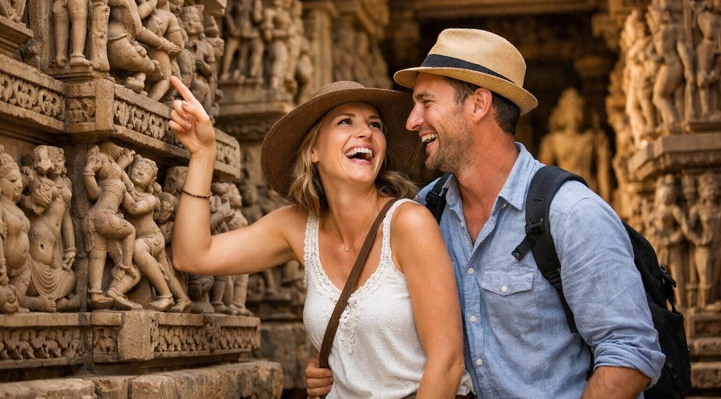 Khajuraho- Elegance carved in stones