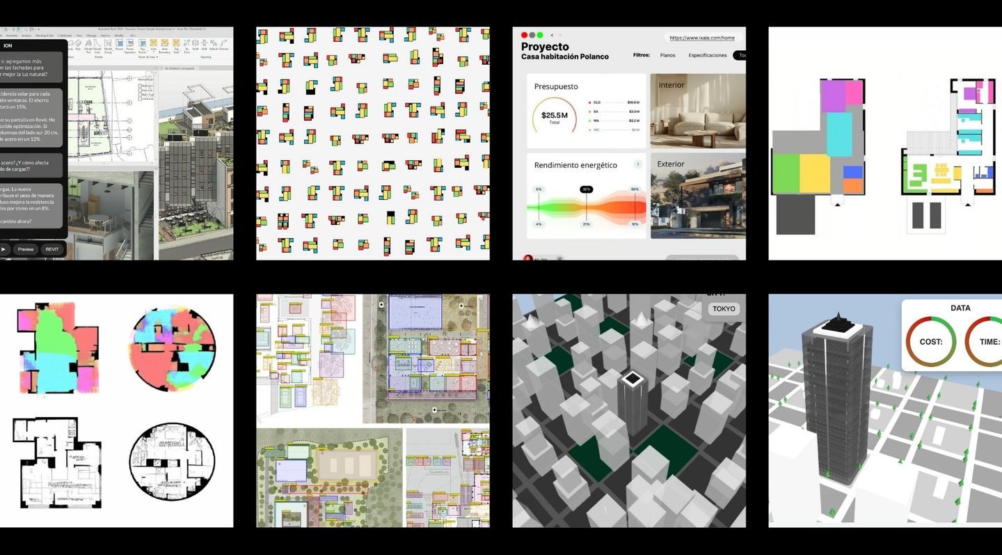 Diagrama de automatización en arquitectura con inteligencia artificial y modelos de lenguaje