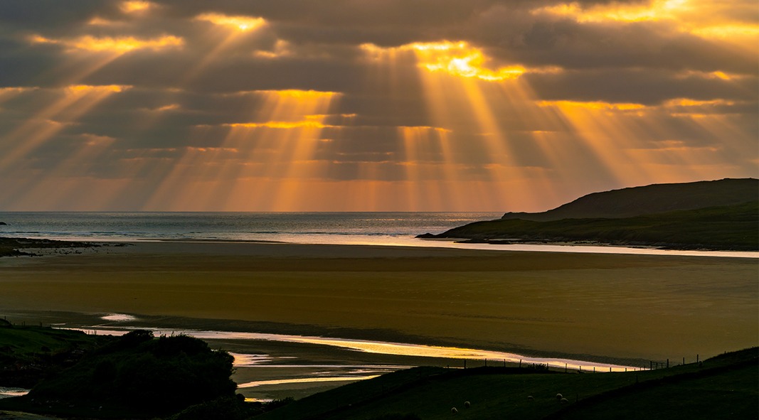Maghera beach, sunset
