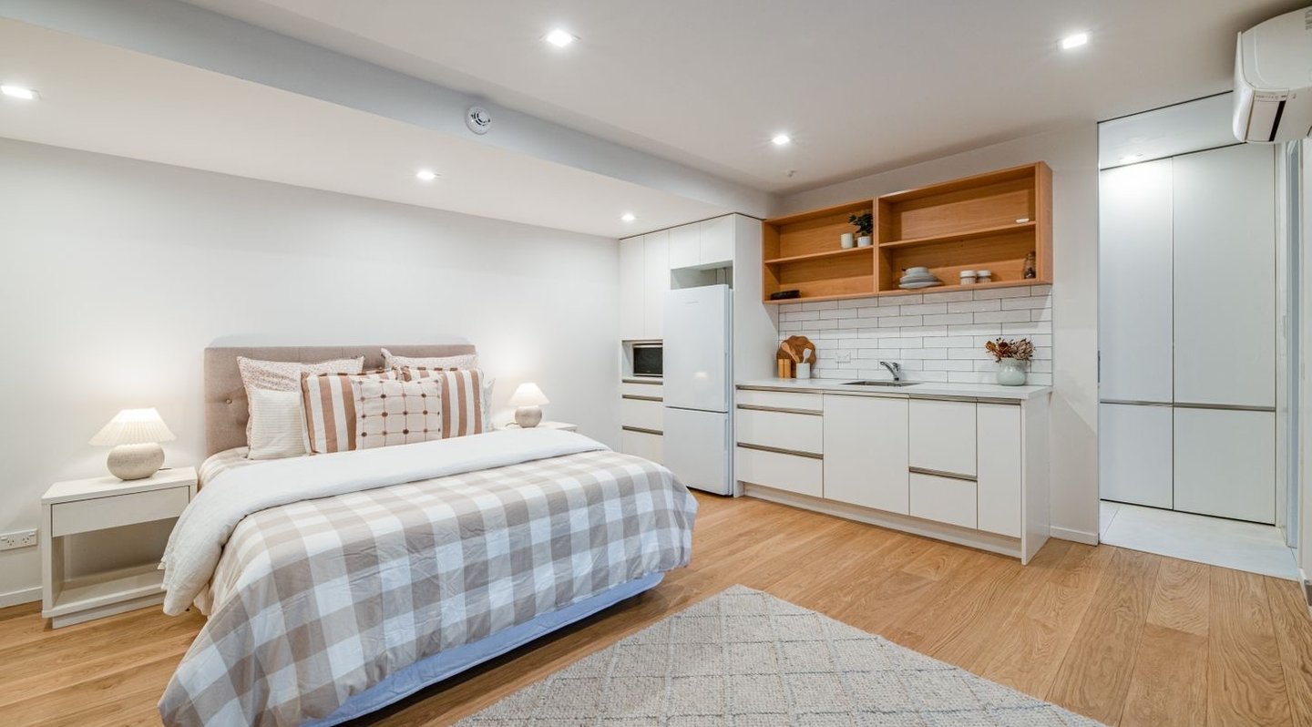 Self-contained studio renovation