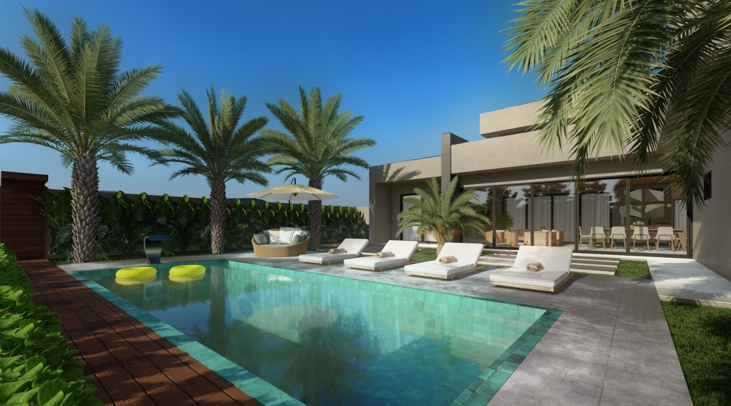 piscina em hijau e arquitetura