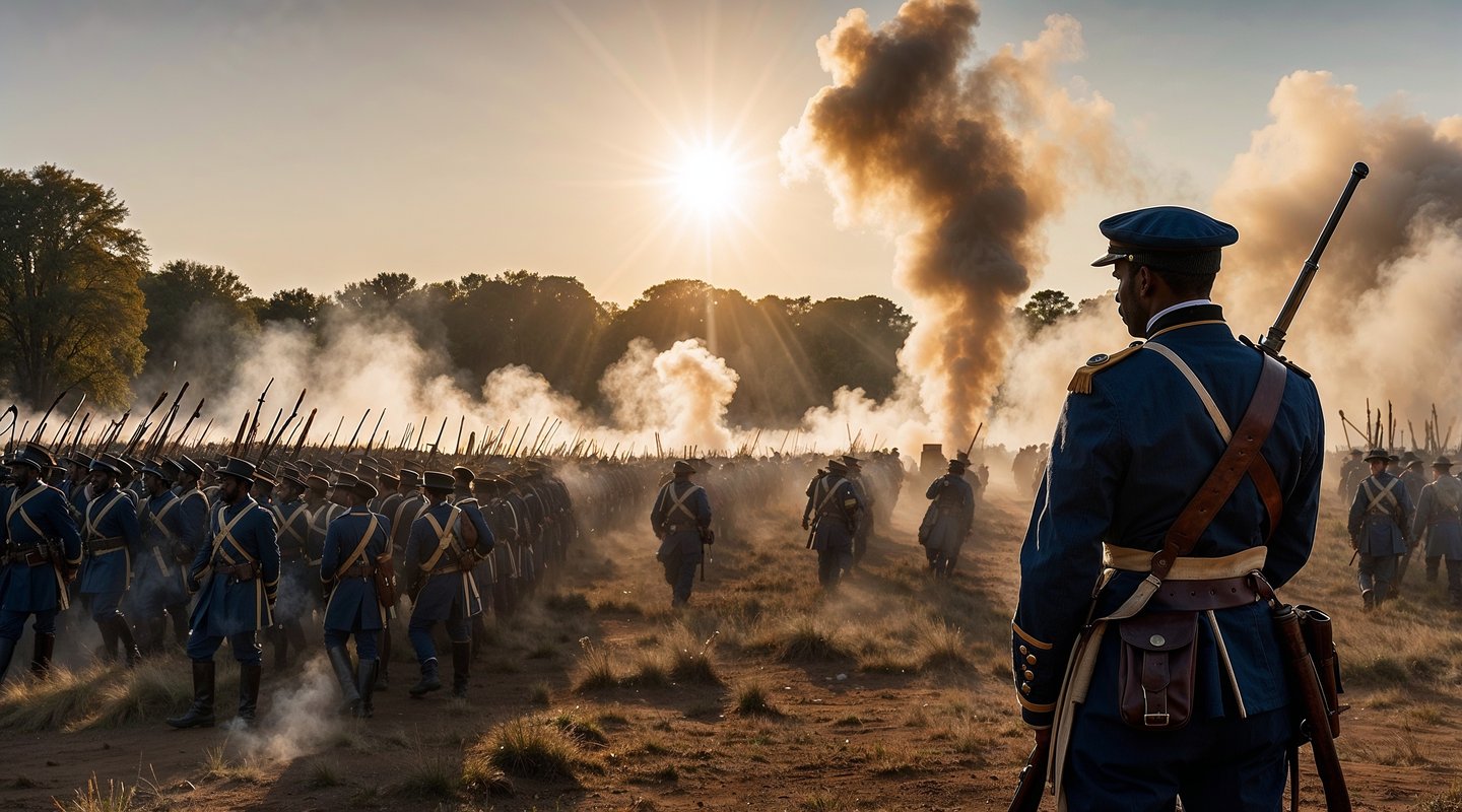 Over 1000 African Americans from 11 different states formed the 54th Massachusetts Infantry Regiment