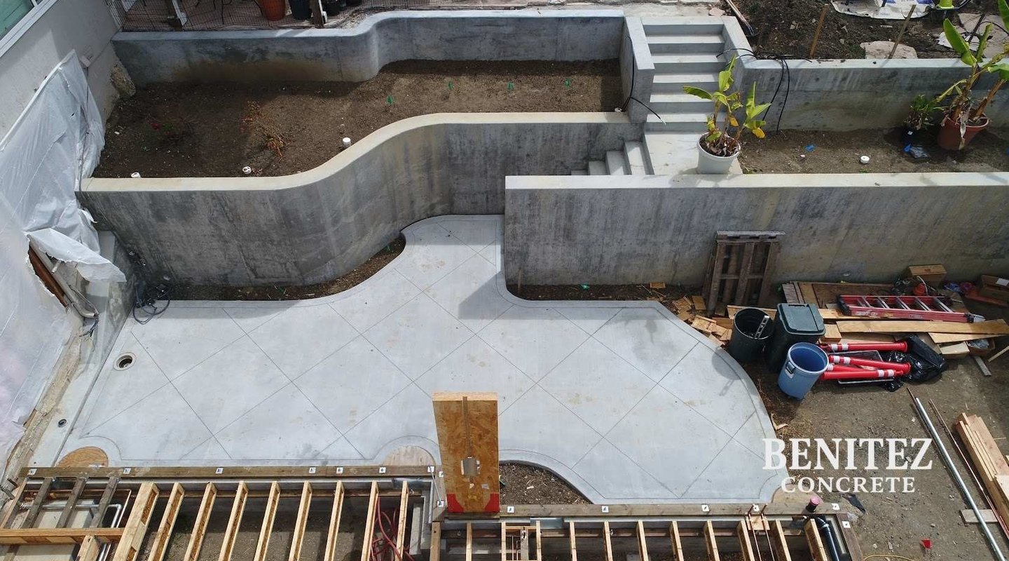 Custom Concrete walls, stairs, and slab