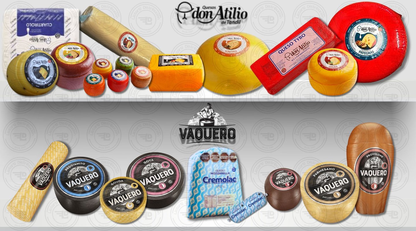 Distribuidor de quesos Don Atilio en CABA y GBA- Venta mayorista de quesos Vaquero