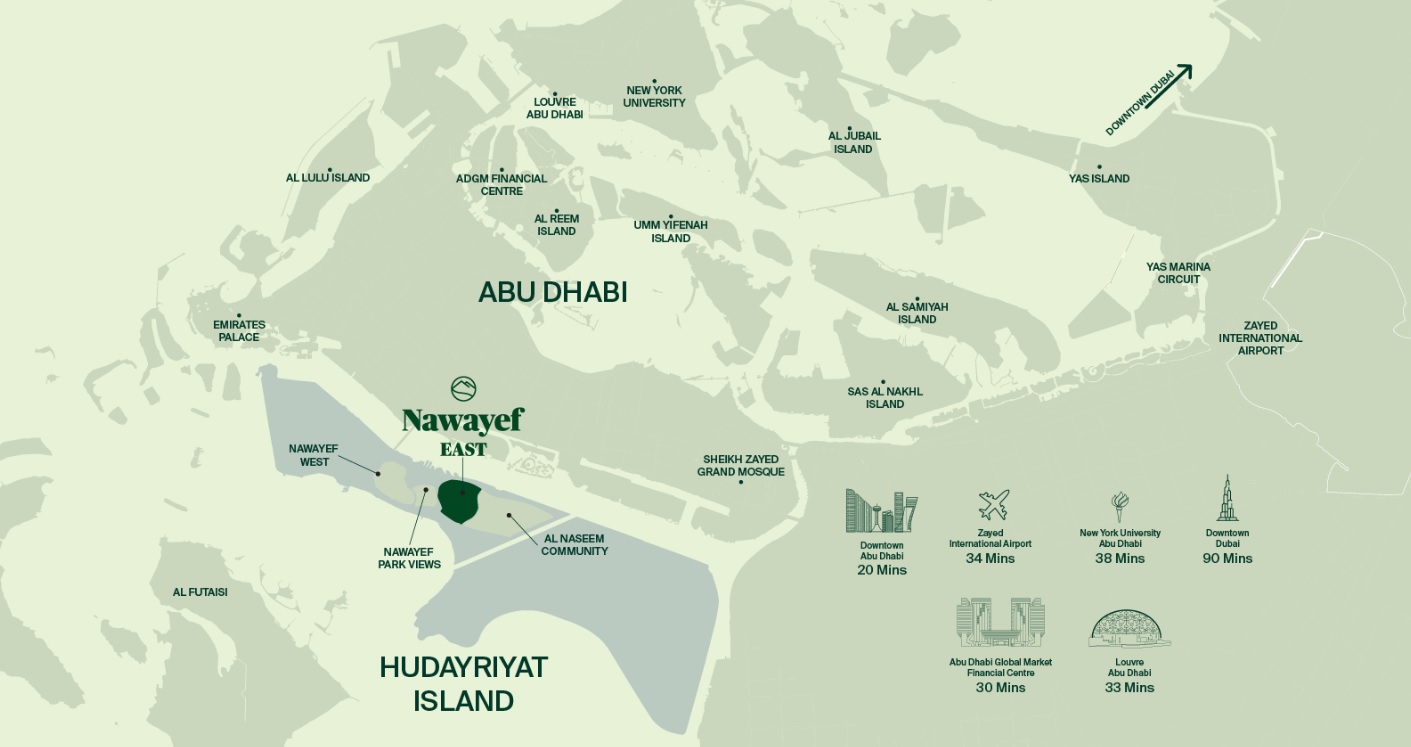Nawayef East Heights apartments on Al Hudayriyat Island