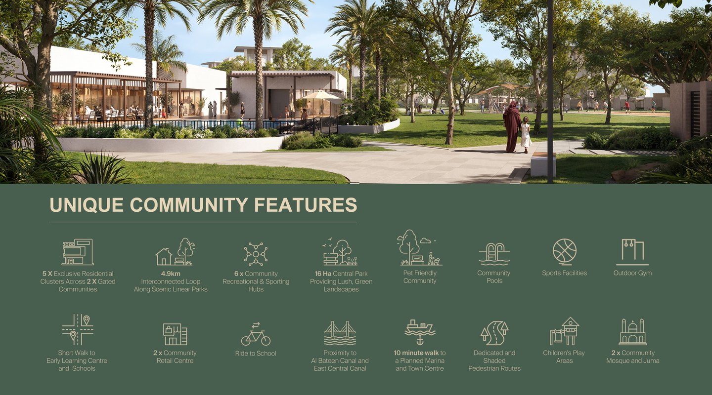 Scenic family villas in Wadeem community, Abu Dhabi