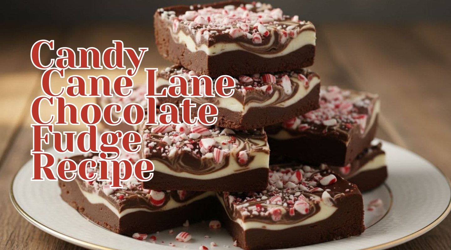 a plate of chocolate cake with candy cane 