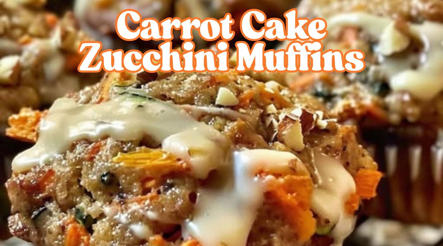 Carrot Cake Zucchini Muffins