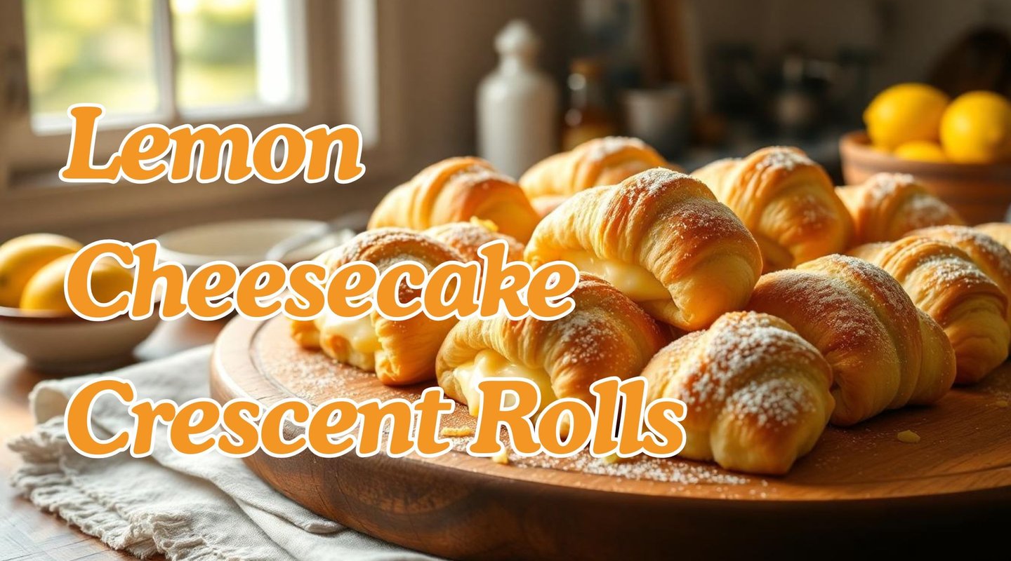 Lemon Cheesecake Crescent Rolls,