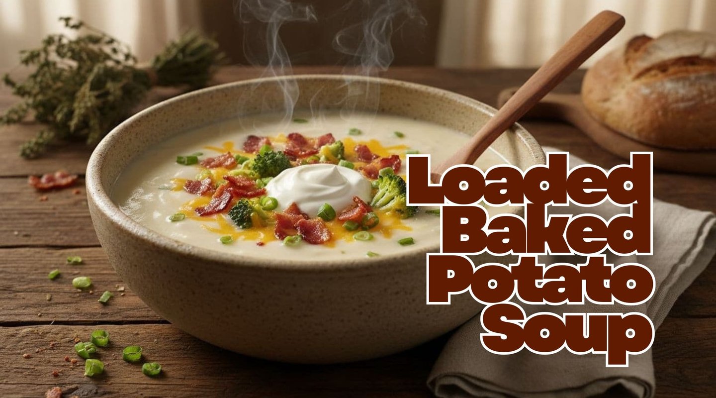 a bowl of soup with a wooden spoon and breaded bread