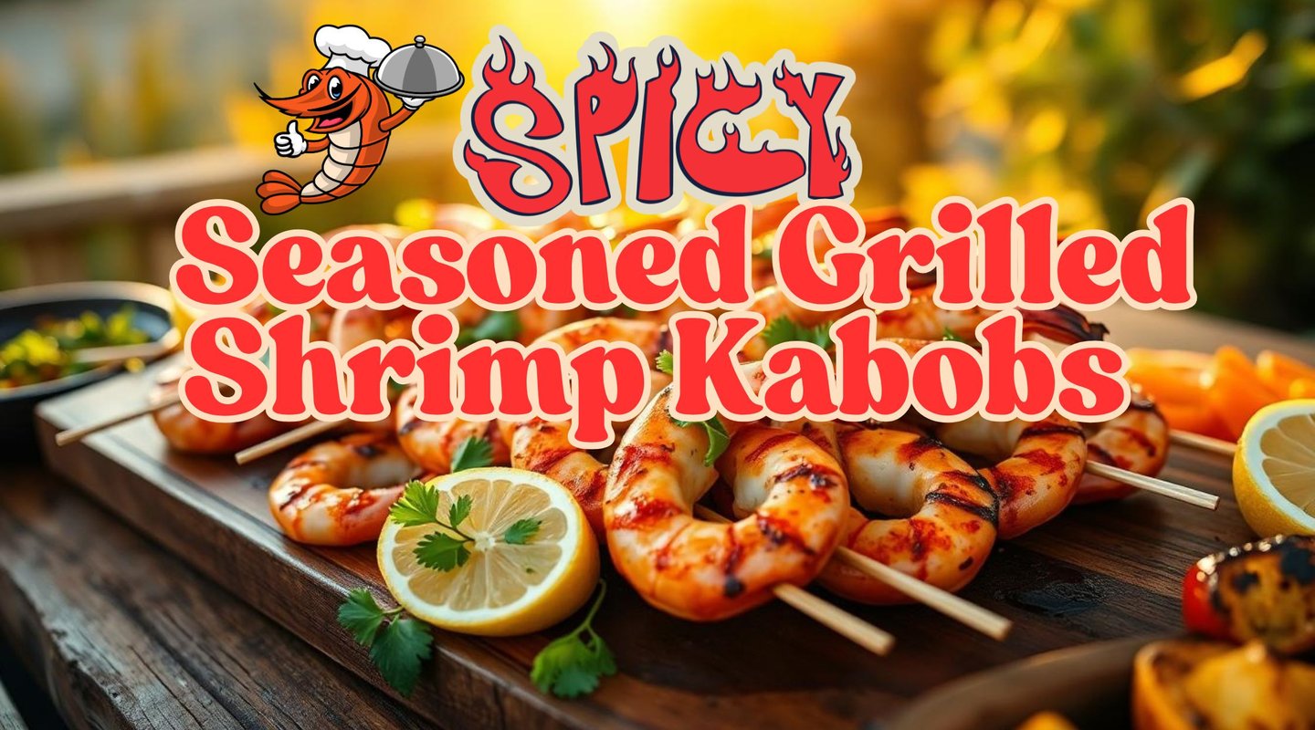 Spicy Seasoned Grilled Shrimp Kabobs 