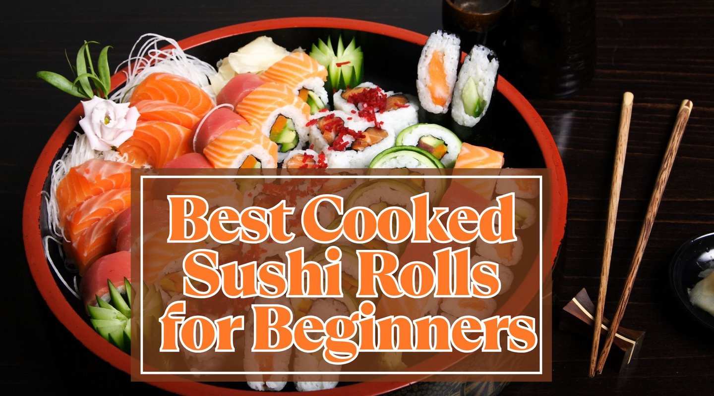 a bowl of sushi rolls with chopsticks