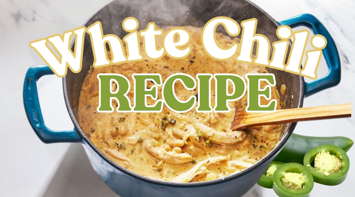 Pot of white chili