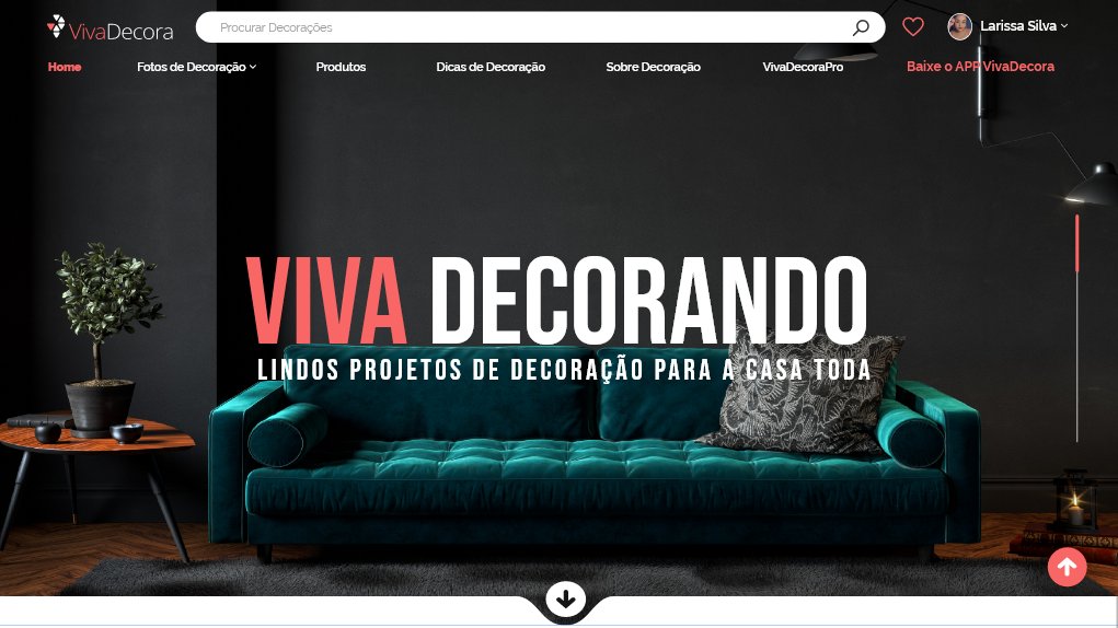 viva decora, ux design, ui design, redesign, projeto