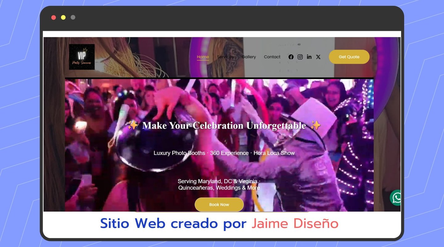 pagina web para fiesta en maryland