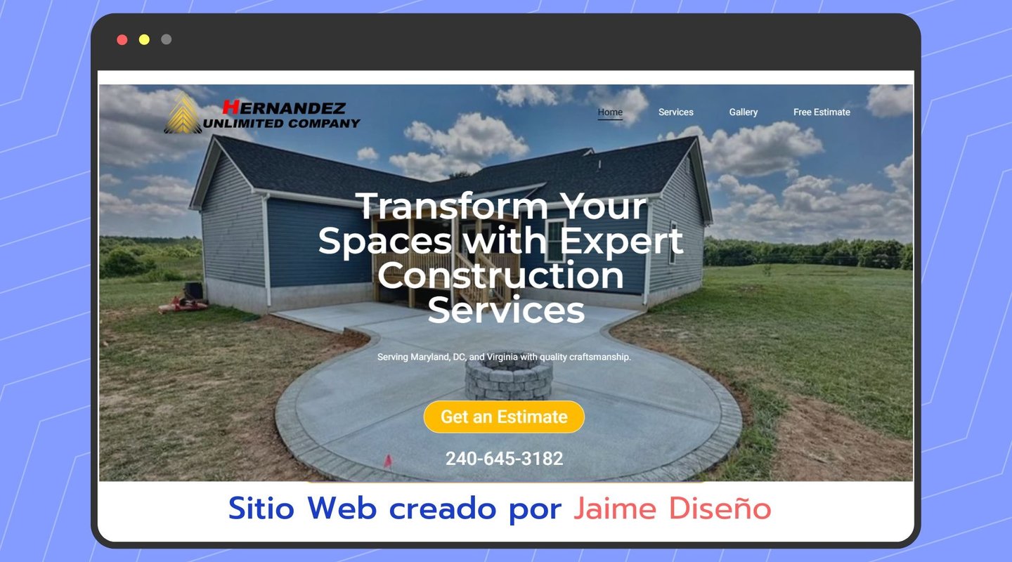 pagina web de construccion en maryland gratis