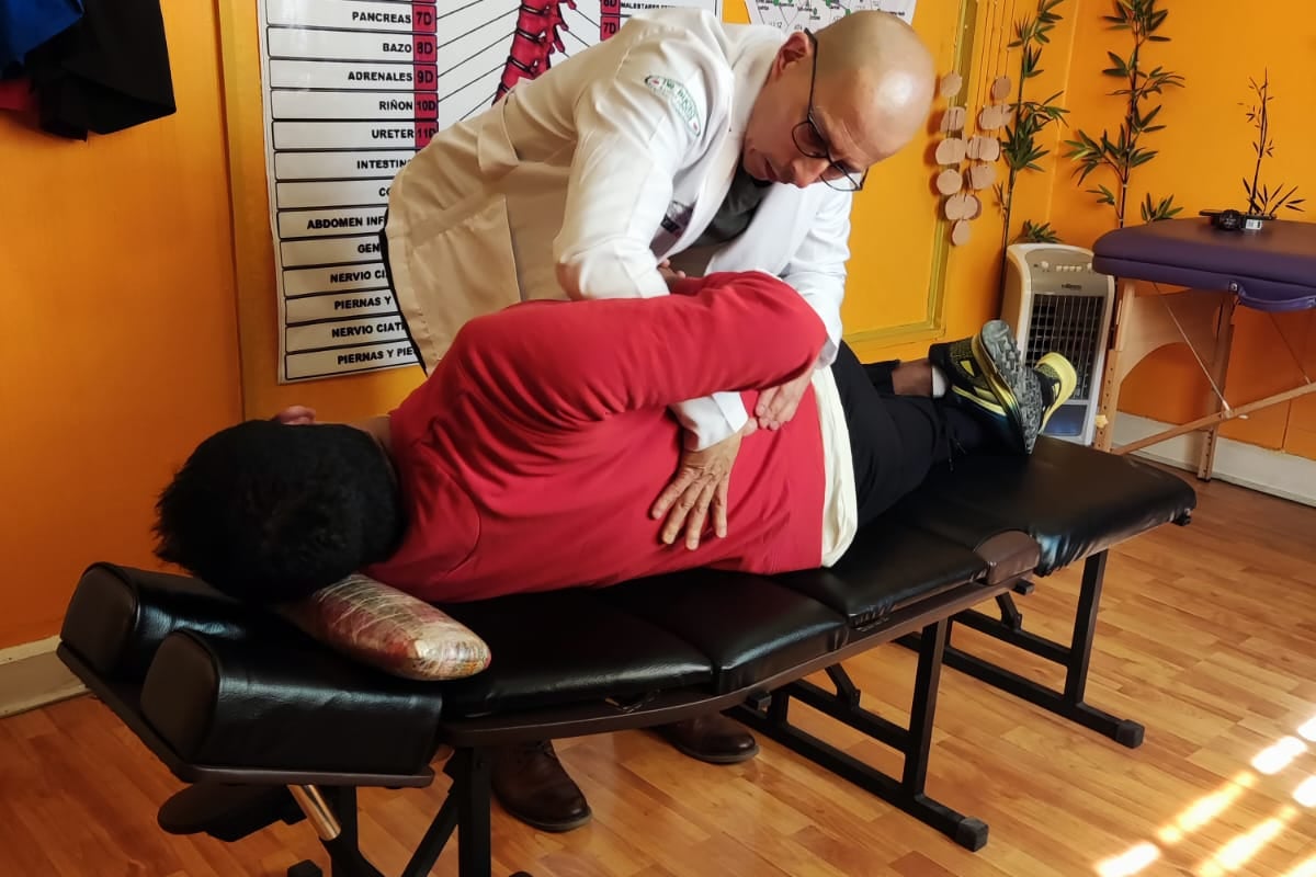 sesión de Quiropraxia en Viña del Mar