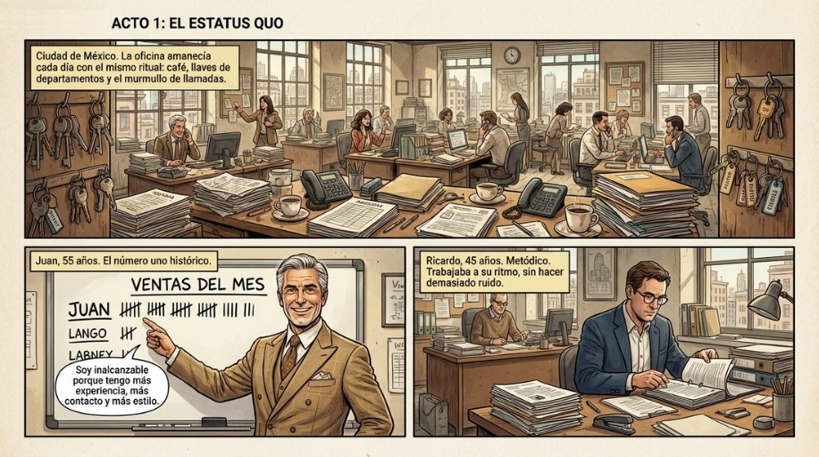 Acto 1 de la historia de Juan y Ricardo
