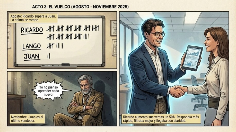 Acto 3 de la historia de Juan y Ricardo