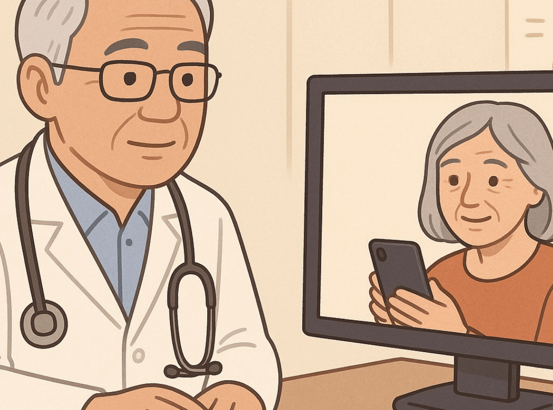 Imagen ilustrativa de consulta en línea con médico del Protocolo Coimbra.